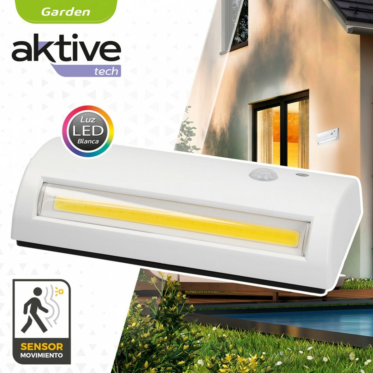 LED Lamp Aktive Wall Exterior Plastic (12 Units)-2