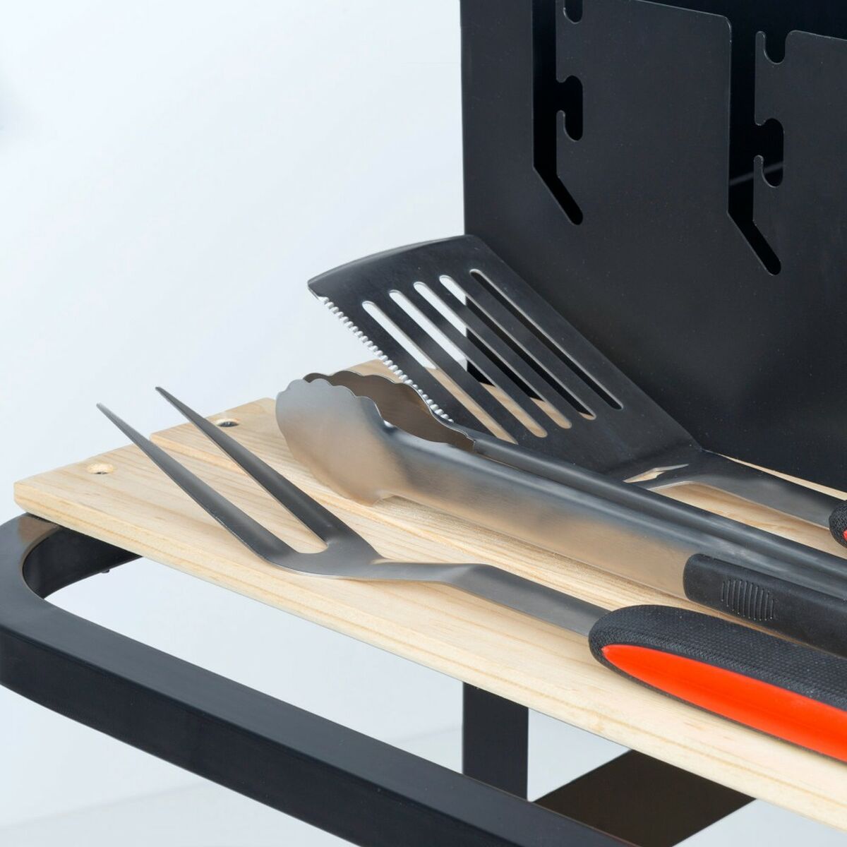 Barbecue Utensils Set Aktive 3 Pieces Barbecue Stainless steel 9 x 41 x 5 cm (4 Units)-5