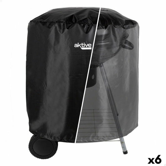 Protective Cover for Barbecue Aktive Black 6 Units 69,5 x 67 x 69,5 cm-0