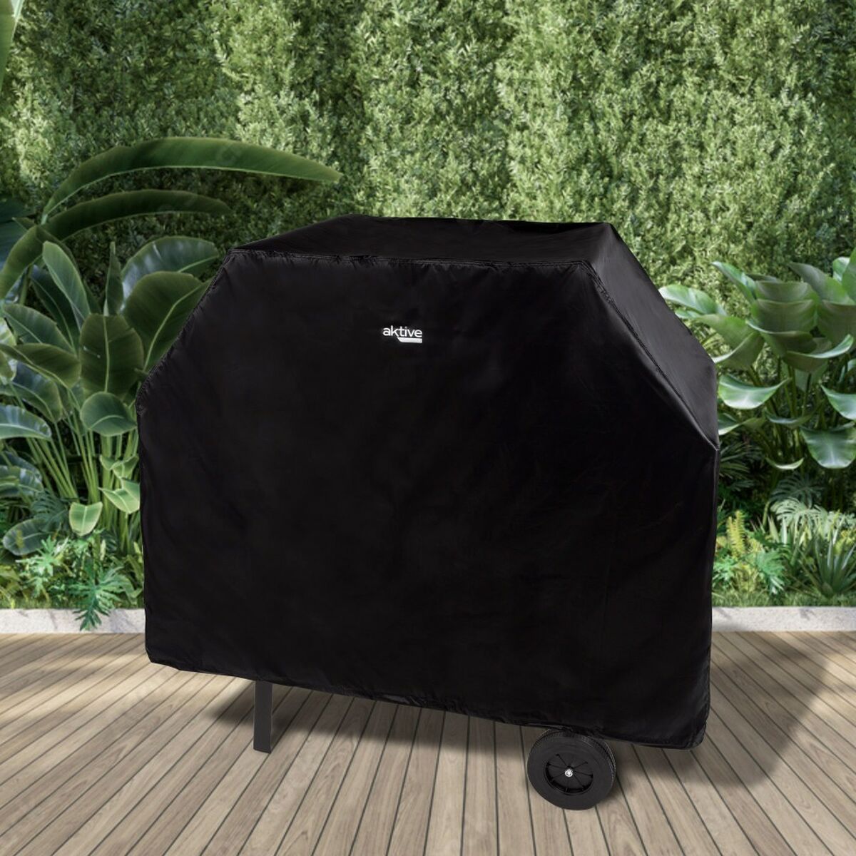 Protective Cover for Barbecue Aktive Black 4 Units 142 x 120 x 60 cm-5