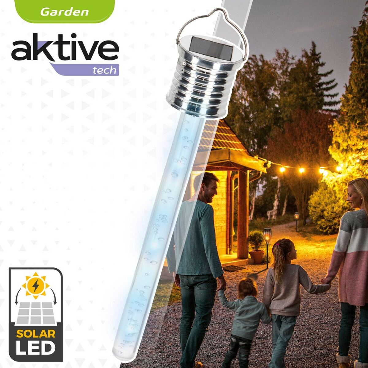 Solar lamp Aktive 3 x 17,5 x 3 cm (24 Units)-4