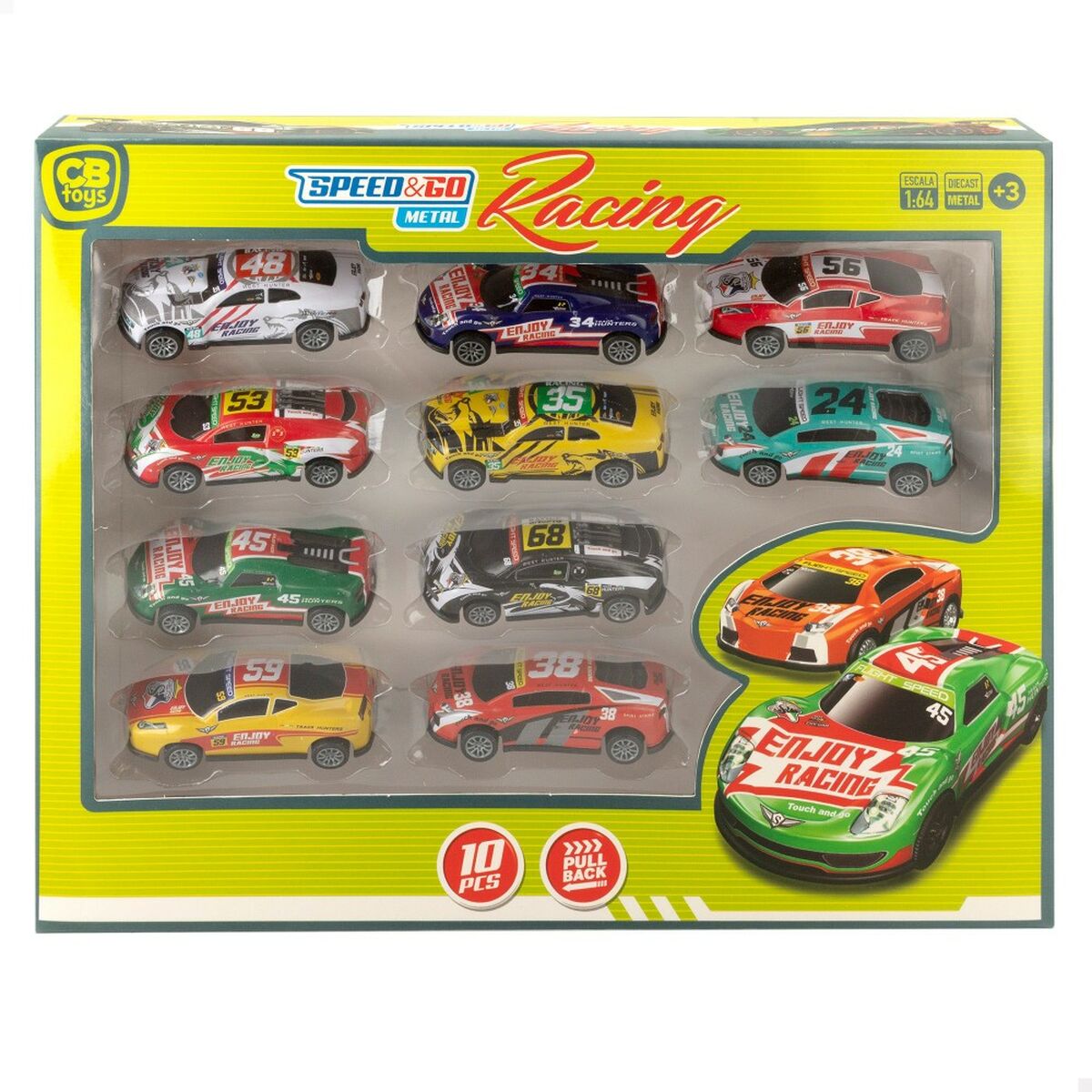 Vehicle Playset Speed & Go 8 x 2,2 x 3,6 cm (6 Units)-2