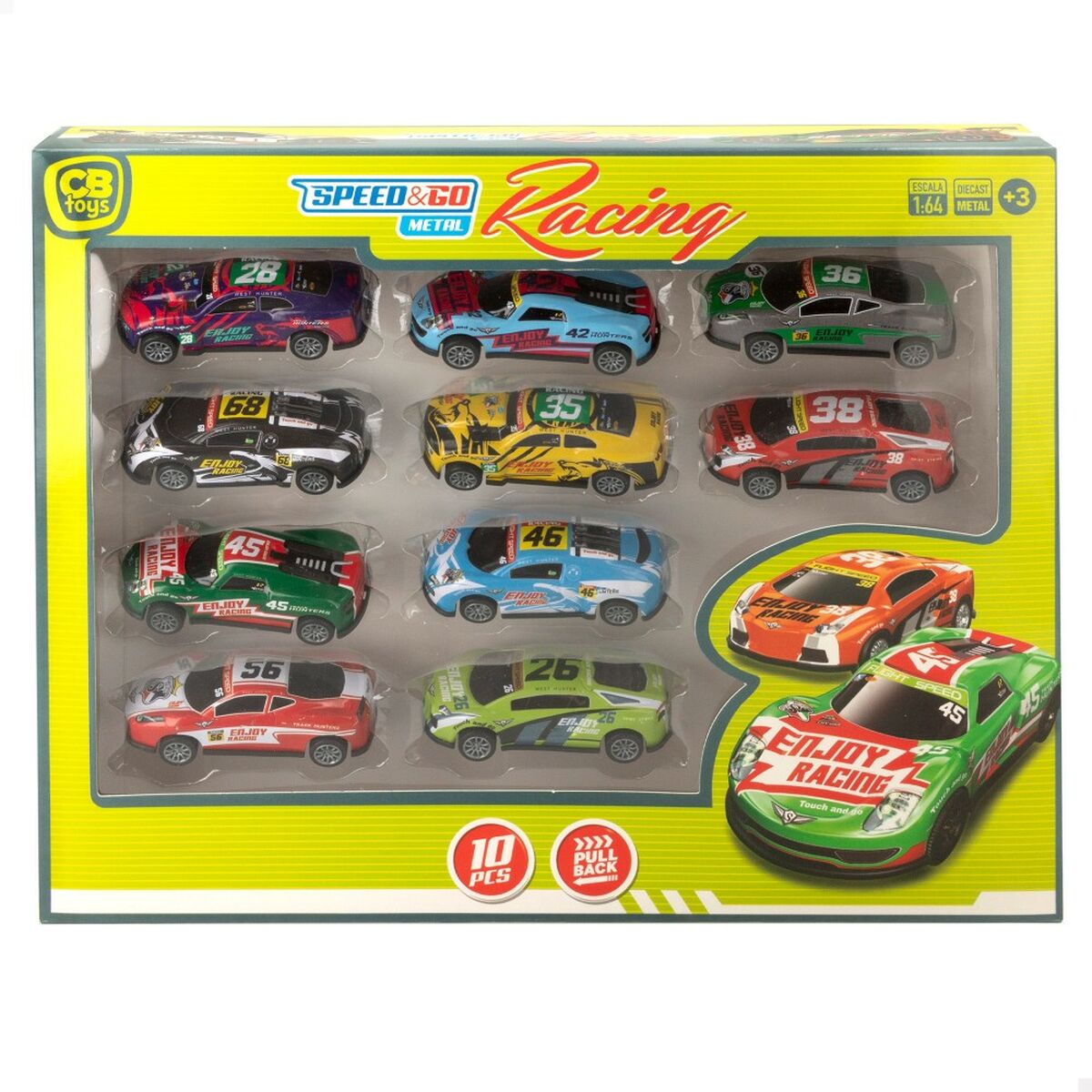 Vehicle Playset Speed & Go 8 x 2,2 x 3,6 cm (6 Units)-1