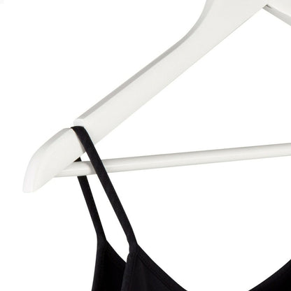 Set of Clothes Hangers Max Home White Wood Steel 44,5 x 23 x 1 cm 20 Pieces (4 Units)-1