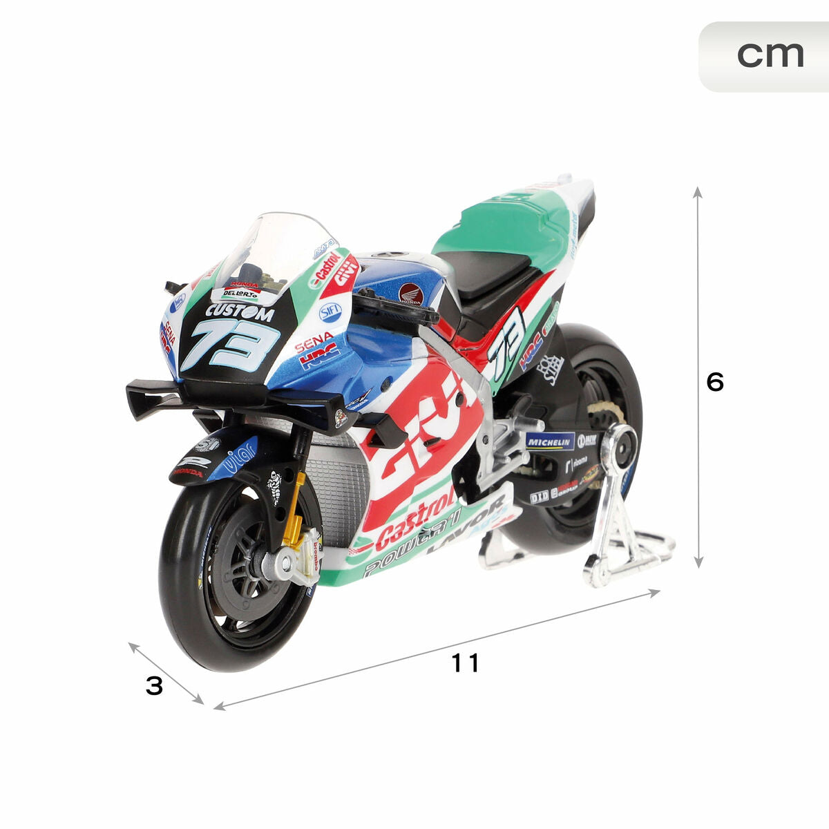 Motorcycle Maisto 11 x 6 x 3 cm-3