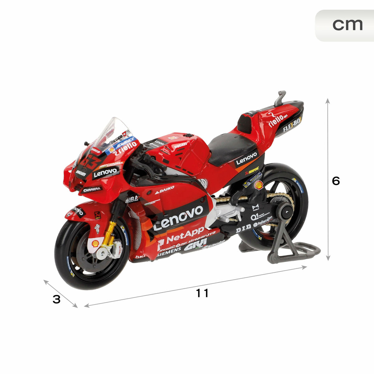 Motorcycle Maisto 11 x 6 x 3 cm-3