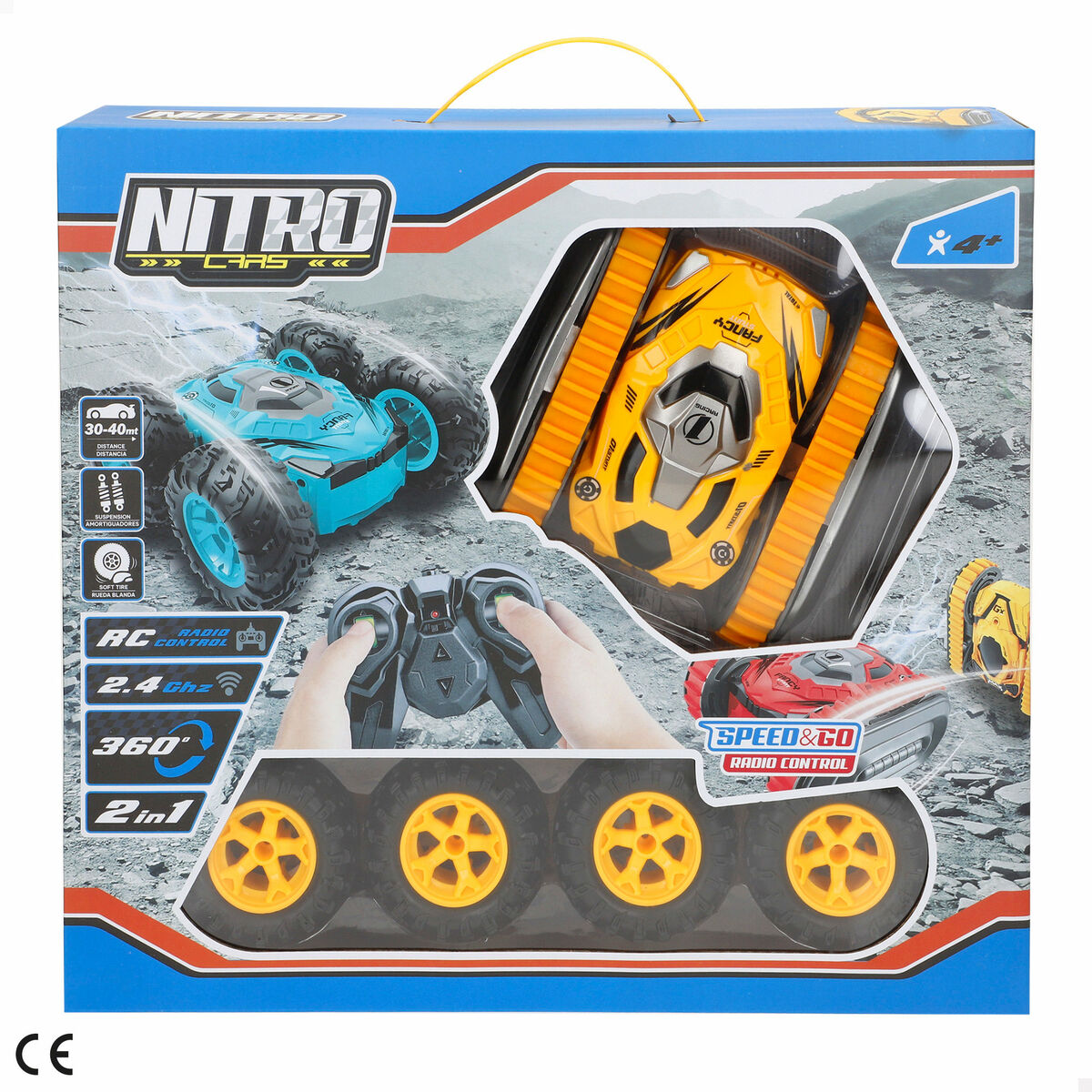 Remote-Controlled Car 15 x 7 x 14 cm (4 Units)-2