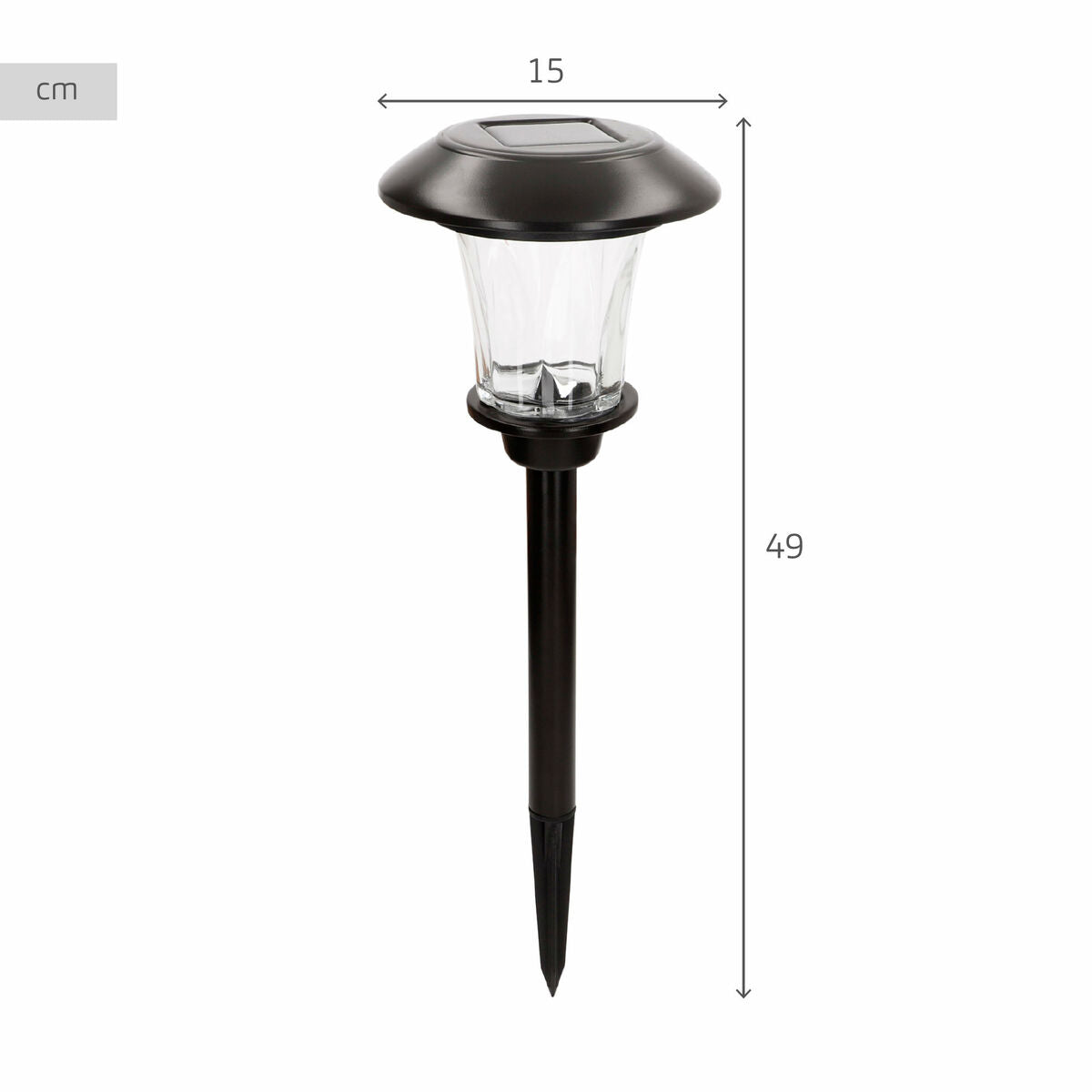 Solar lamp Aktive 15 x 49 x 15 cm (4 Units)-3