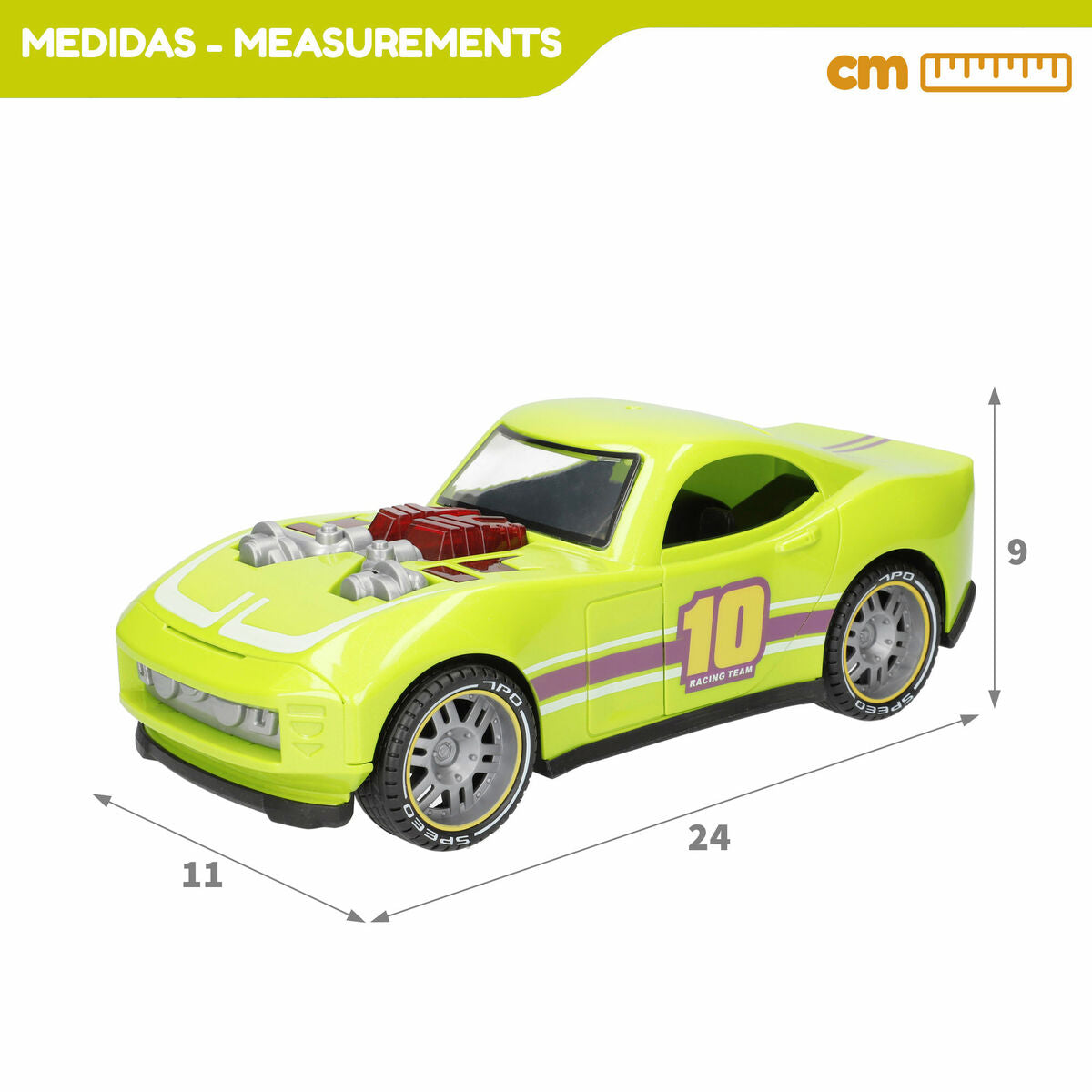 Friction Car Speed & Go 1:14 (6 Units)-3