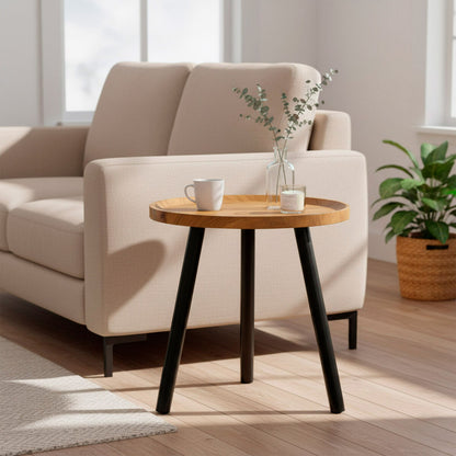 Side table Max Home Black 38 x 37 x 38 cm (4 Units)-3