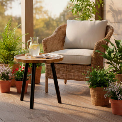 Side table Max Home Black 38 x 37 x 38 cm (4 Units)-6