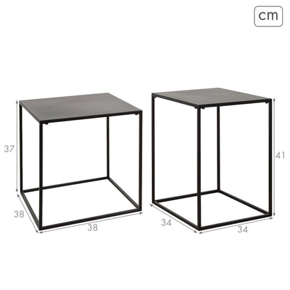 Set of 2 tables Max Home 38 x 37 x 38 cm (2 Units)-3