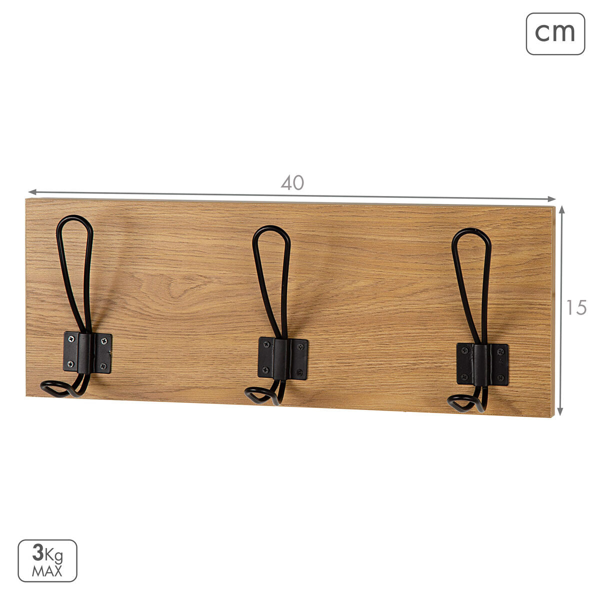 Coat rack Max Home MDF Wood (6 Units)-3