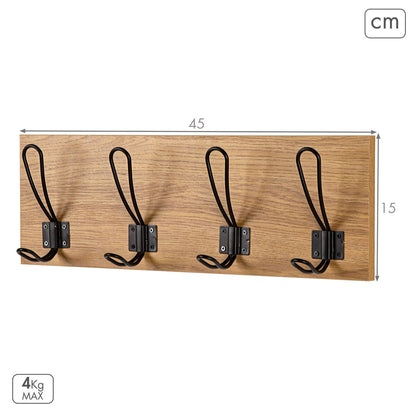 Coat rack Max Home MDF Wood (4 Units)-3