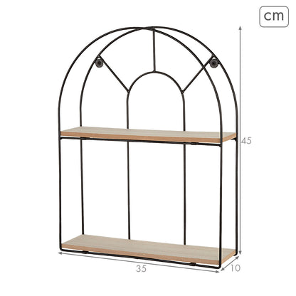 Shelves Max Home Iron MDF Wood 35 X 45 X 10 CM (6 Units)-3