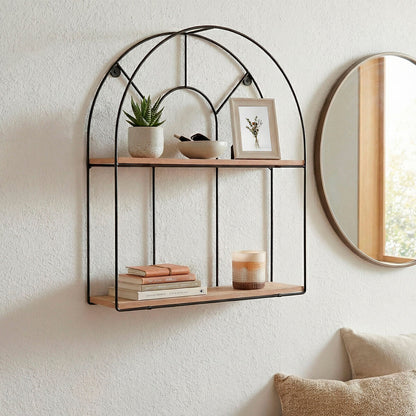 Shelves Max Home Iron MDF Wood 35 X 45 X 10 CM (6 Units)-2