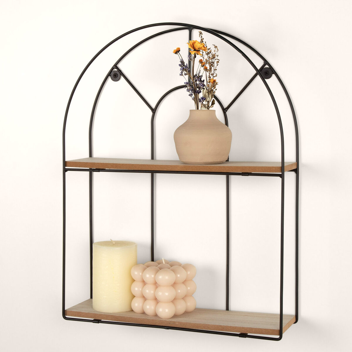 Shelves Max Home Iron MDF Wood 35 X 45 X 10 CM (6 Units)-1