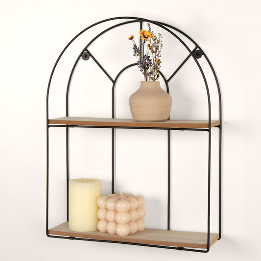 Shelves Max Home Iron MDF Wood 35 X 45 X 10 CM (6 Units)-1