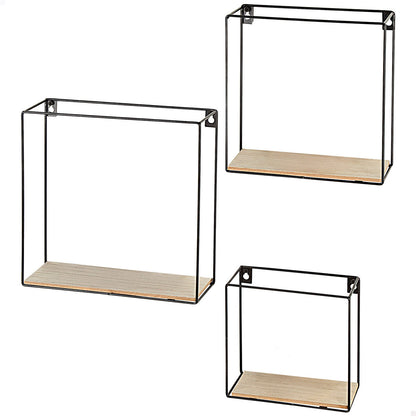 Shelves Max Home Iron MDF Wood 30 x 30 x 10 cm (4 Units)-6