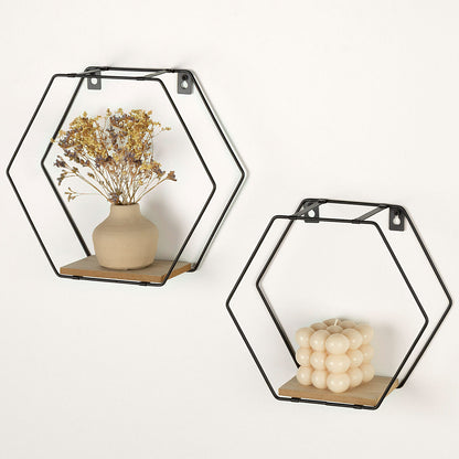 Shelves Max Home Iron MDF Wood 30 X 27 X 10 CM (6 Units)-1