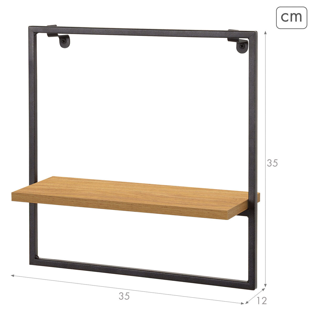 Shelve Max Home Iron MDF Wood 35 x 35 x 12 cm (6 Units)-3