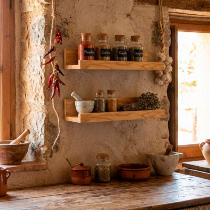 Shelves Max Home MDF Wood 25 X 5 X 10 CM (6 Units)-5