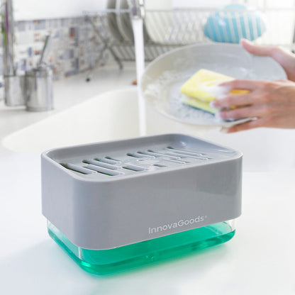 2-in-1 Soap Dispenser for the Kitchen Sink Pushoap InnovaGoods-0