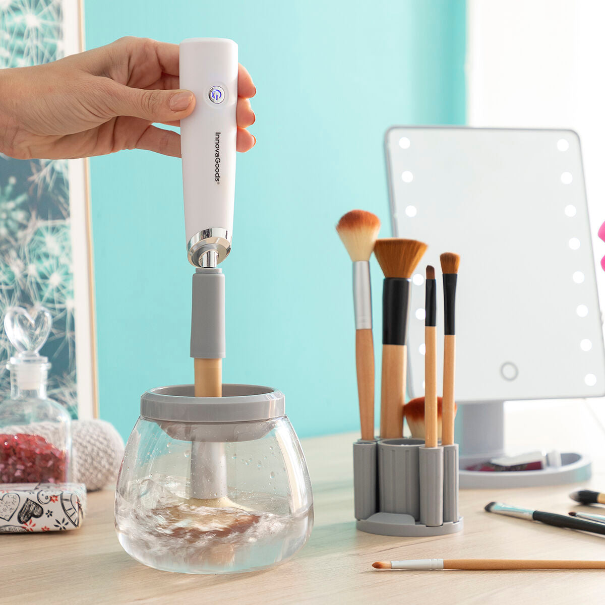 Automatic Make-up Brush Cleaner and Dryer Maklin InnovaGoods-11