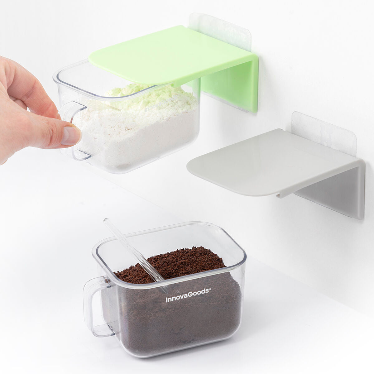Removable Adhesive Kitchen Containers Handstore InnovaGoods 2 Units-5
