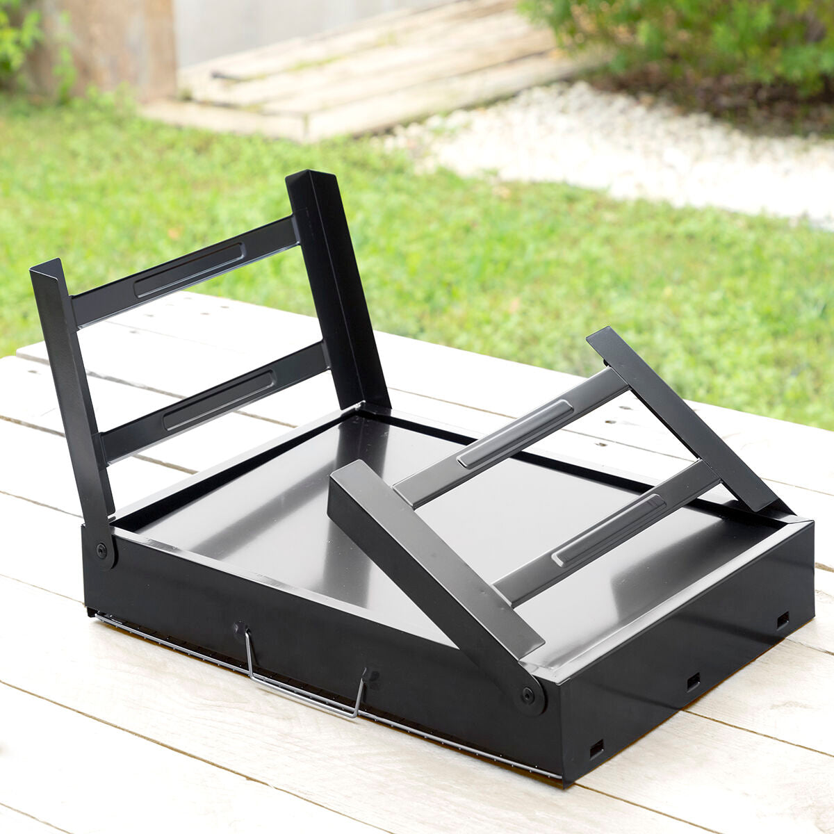 Folding Portable Barbecue for use with Charcoal BearBQ InnovaGoods-7