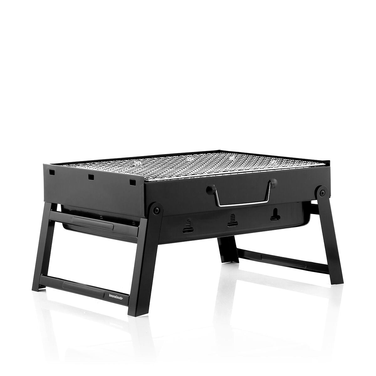Folding Portable Barbecue for use with Charcoal BearBQ InnovaGoods-3