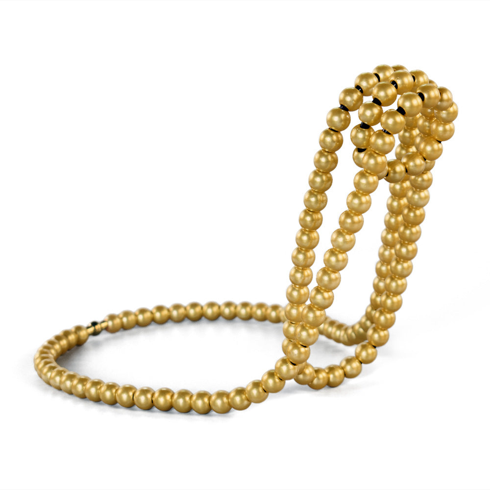 NNEDSZ Gold Modern Floating Pearl Wine Bottle Holder – Elegant Home Decor, Unique Kitchen Accessory for Dining, Bar, and Living Room-0