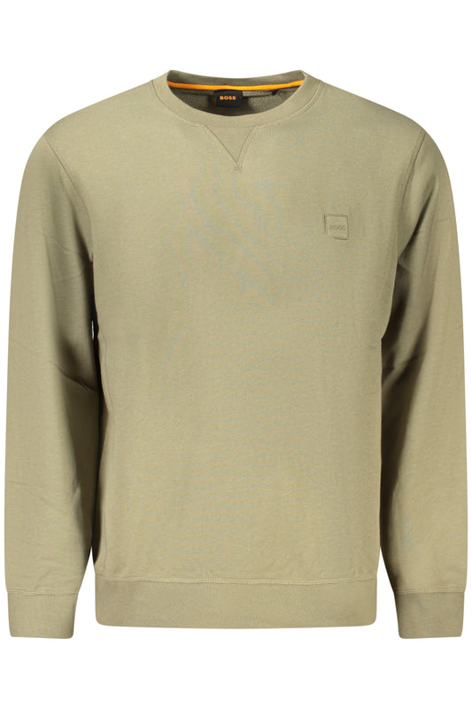 BOSS SWEATSHIRT WITHOUT ZIP MEN GREEN-0