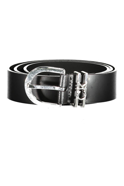 CALVIN KLEIN WOMEN'S LEATHER BELT BLACK-0