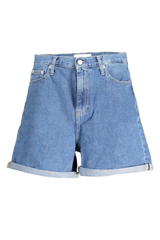 CALVIN KLEIN JEANS SHORT WOMEN BLUE-0