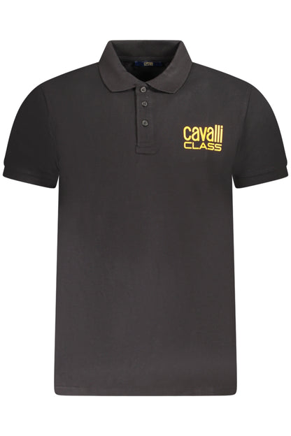 CAVALLI CLASS POLO SHORT SLEEVE MEN BLACK-0