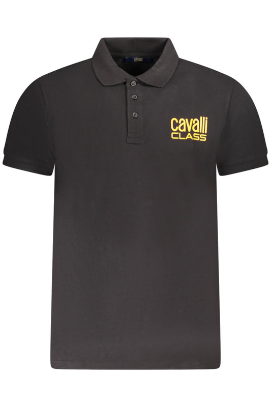 CAVALLI CLASS POLO SHORT SLEEVE MEN BLACK-0