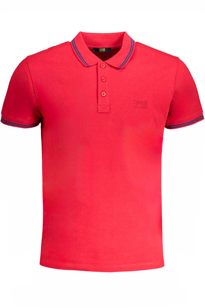CAVALLI CLASS MEN'S SHORT SLEEVED POLO SHIRT RED-0