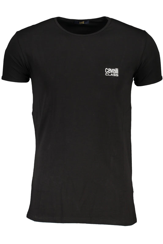 CAVALLI CLASS MEN'S SHORT SLEEVE T-SHIRT BLACK-0