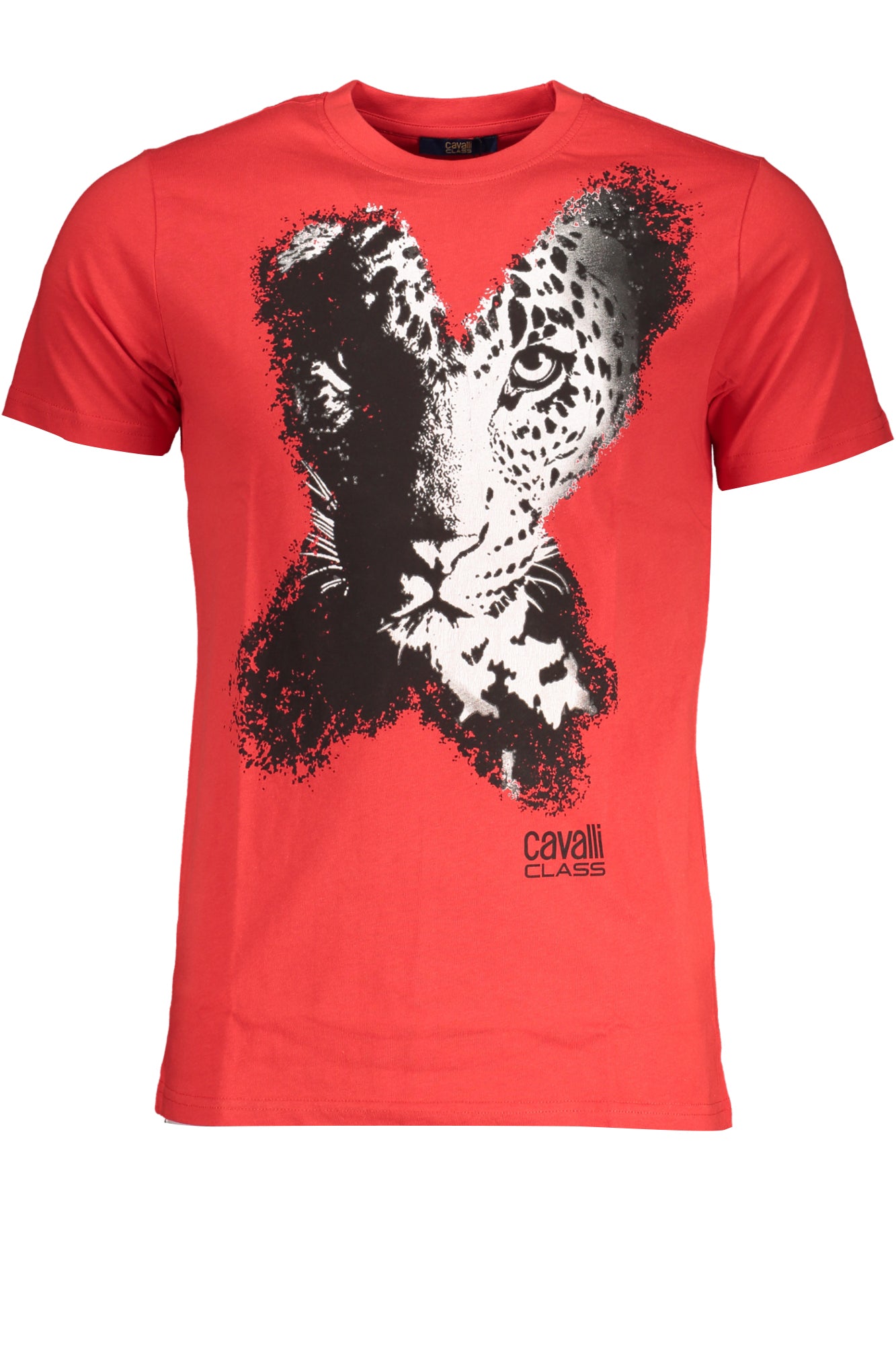 CAVALLI CLASS MEN'S SHORT SLEEVE T-SHIRT RED-0