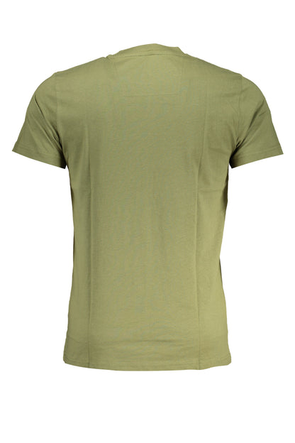 CAVALLI CLASS GREEN MEN'S SHORT SLEEVED T-SHIRT-1