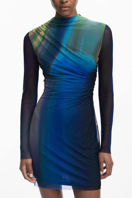 DESIGUAL SHORT DRESS FOR WOMEN IN BLUE-0