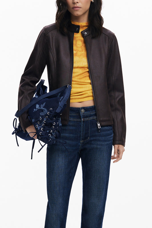 DESIGUAL WOMEN'S BROWN JACKET-1