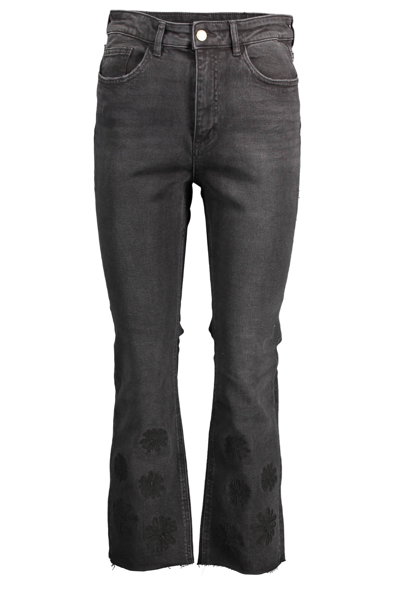DESIGUAL BLACK WOMEN'S DENIM JEANS-0