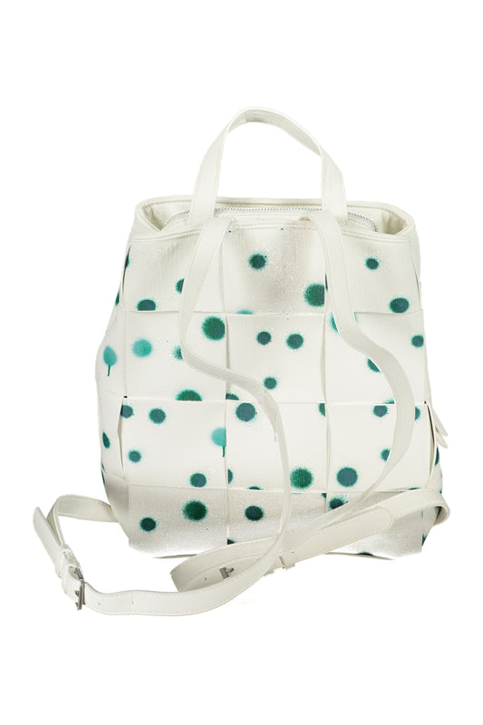 DESIGUAL WHITE WOMEN'S BACKPACK-1