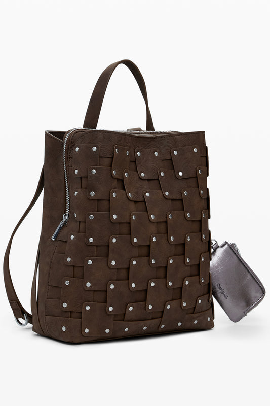 DESIGUAL WOMEN'S BROWN BACKPACK-1