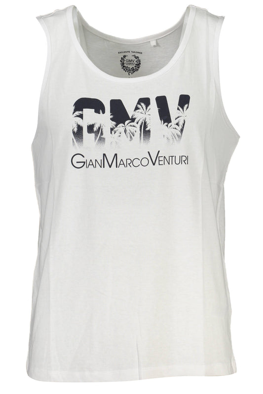 GIAN MARCO VENTURI MEN'S WHITE TANK TOP-0