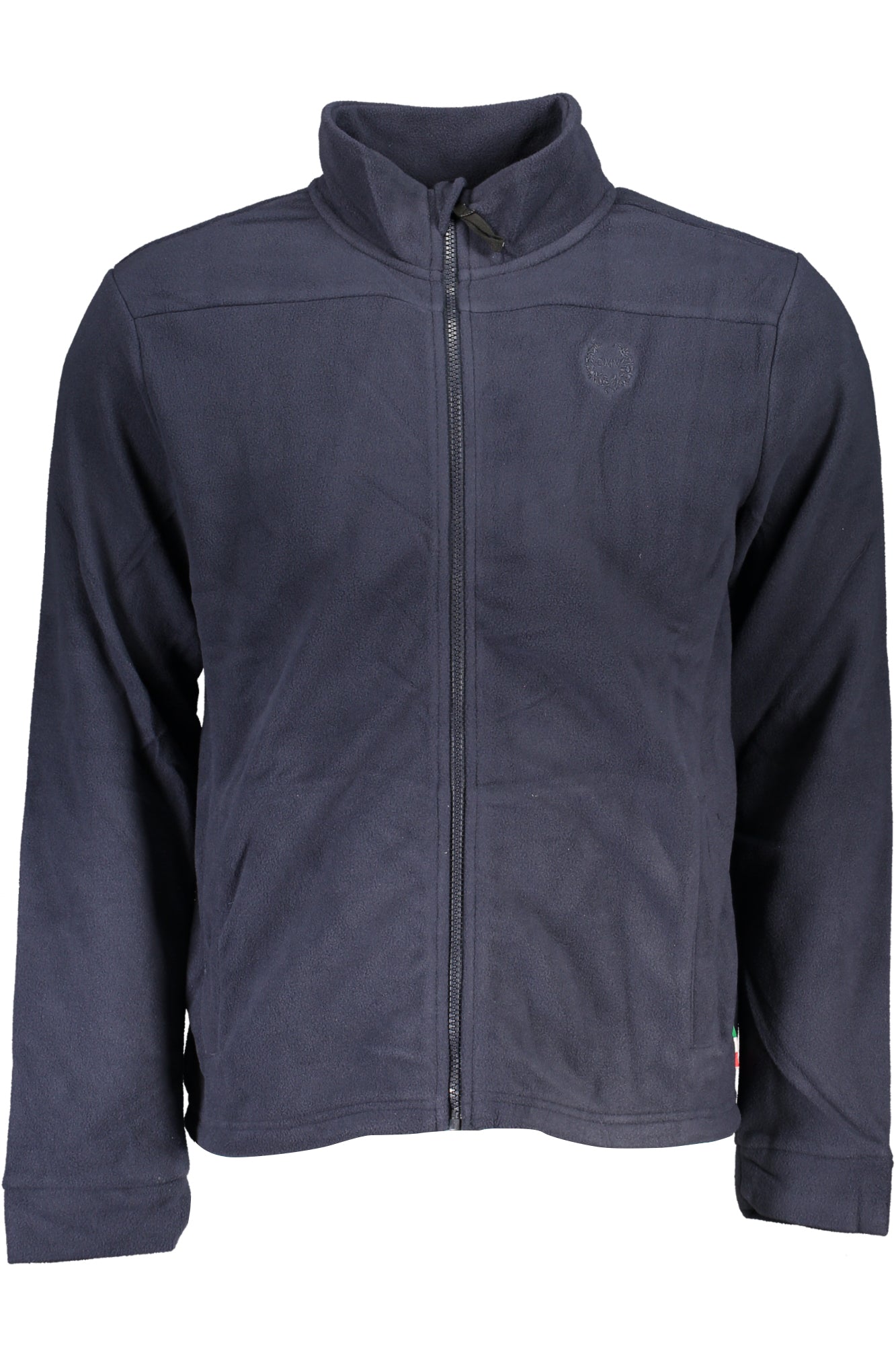 GIAN MARCO VENTURI MEN'S BLUE ZIP SWEATSHIRT-0