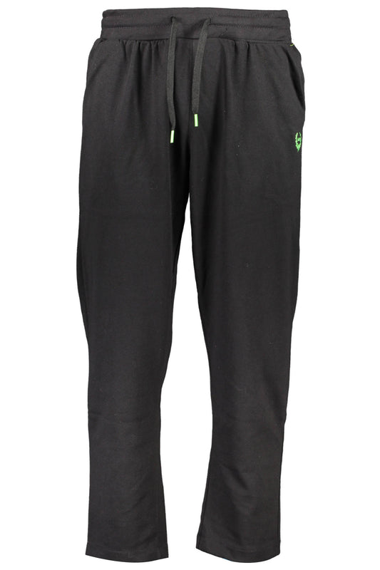 GIAN MARCO VENTURI BLACK MEN'S PANTS-0