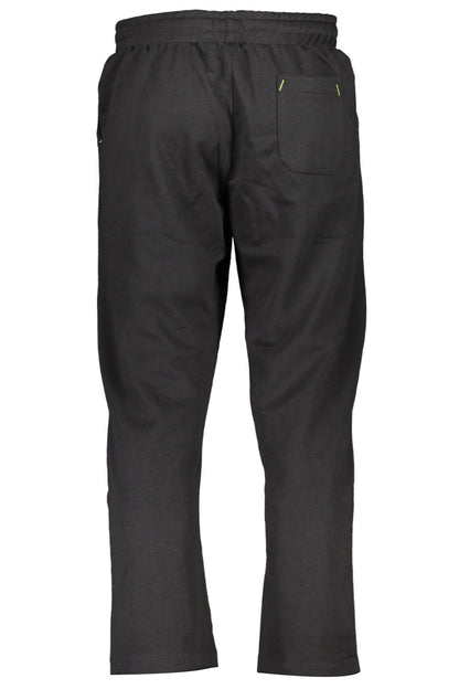 GIAN MARCO VENTURI BLACK MEN'S PANTS-1